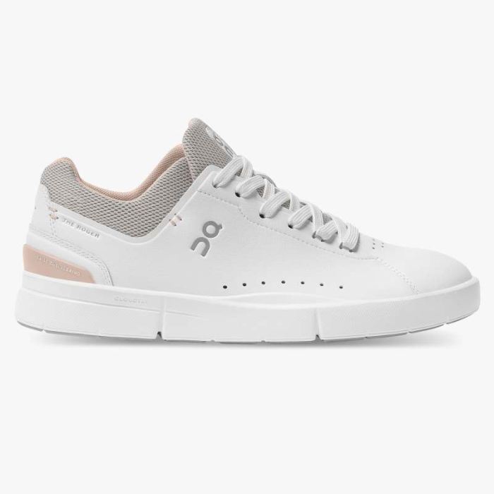 On Cloud Shoes Canada Women's THE ROGER Advantage-White | Rose