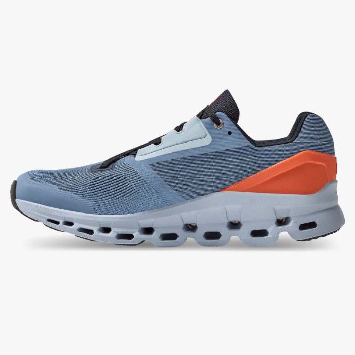 On Cloud Shoes Canada Men's Cloudstratus-Lake | Flare - Click Image to Close