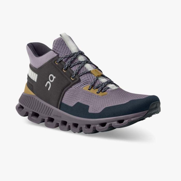 On Cloud Shoes Canada Men's Cloud Hi Edge-Pebble | Lilac